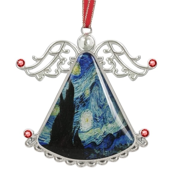 Starry Night Angel Ornament - Vincent van Gogh Inspired - Picture 4 of 6
